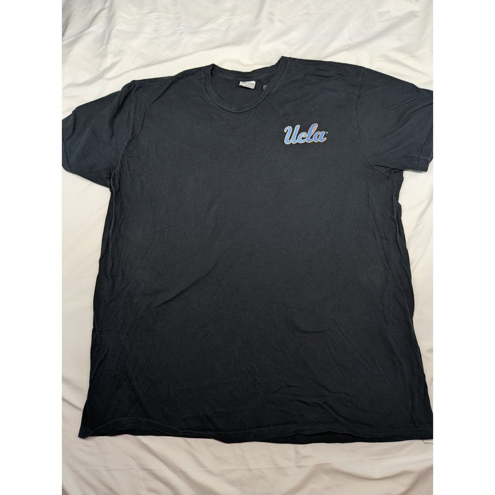 UCLA Bruins T-Shirt Mens XL Black Short Sleeve Script Logo Collegiate Tee